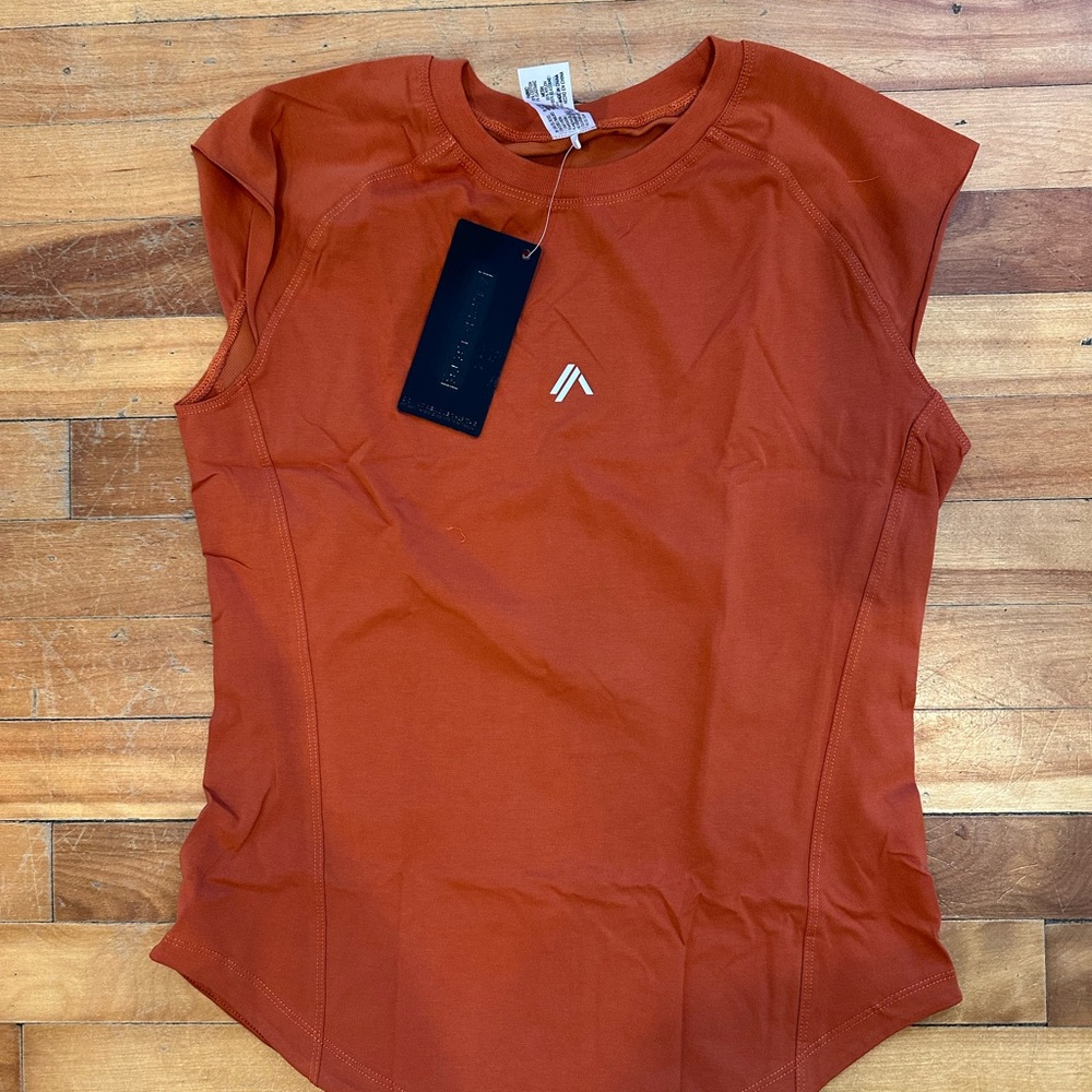 Alphalete Women's Orange Muscle Tee
